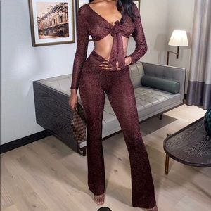 Sorella UK Macey Metallic 2 Piece - Bronze NWT XS